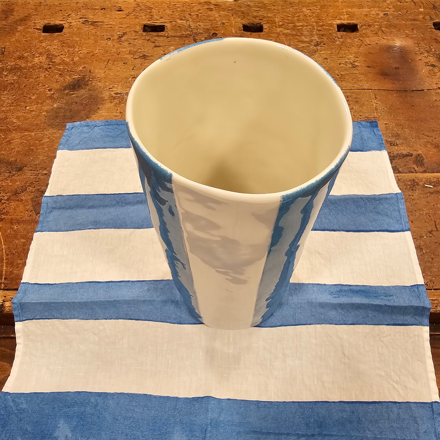 Vaso in porcellana Collezione Stripe/Righe