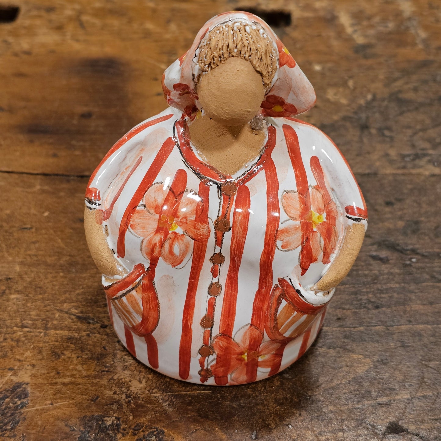 Dolls Housewives Azdore Romagna ceramic with bell