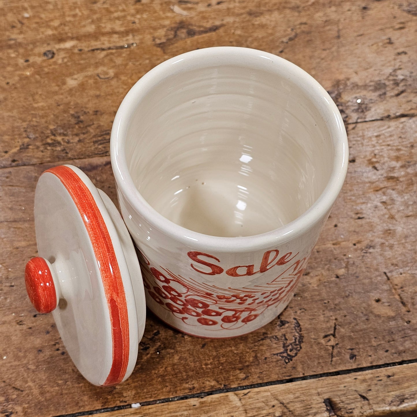 Ceramic salt jar