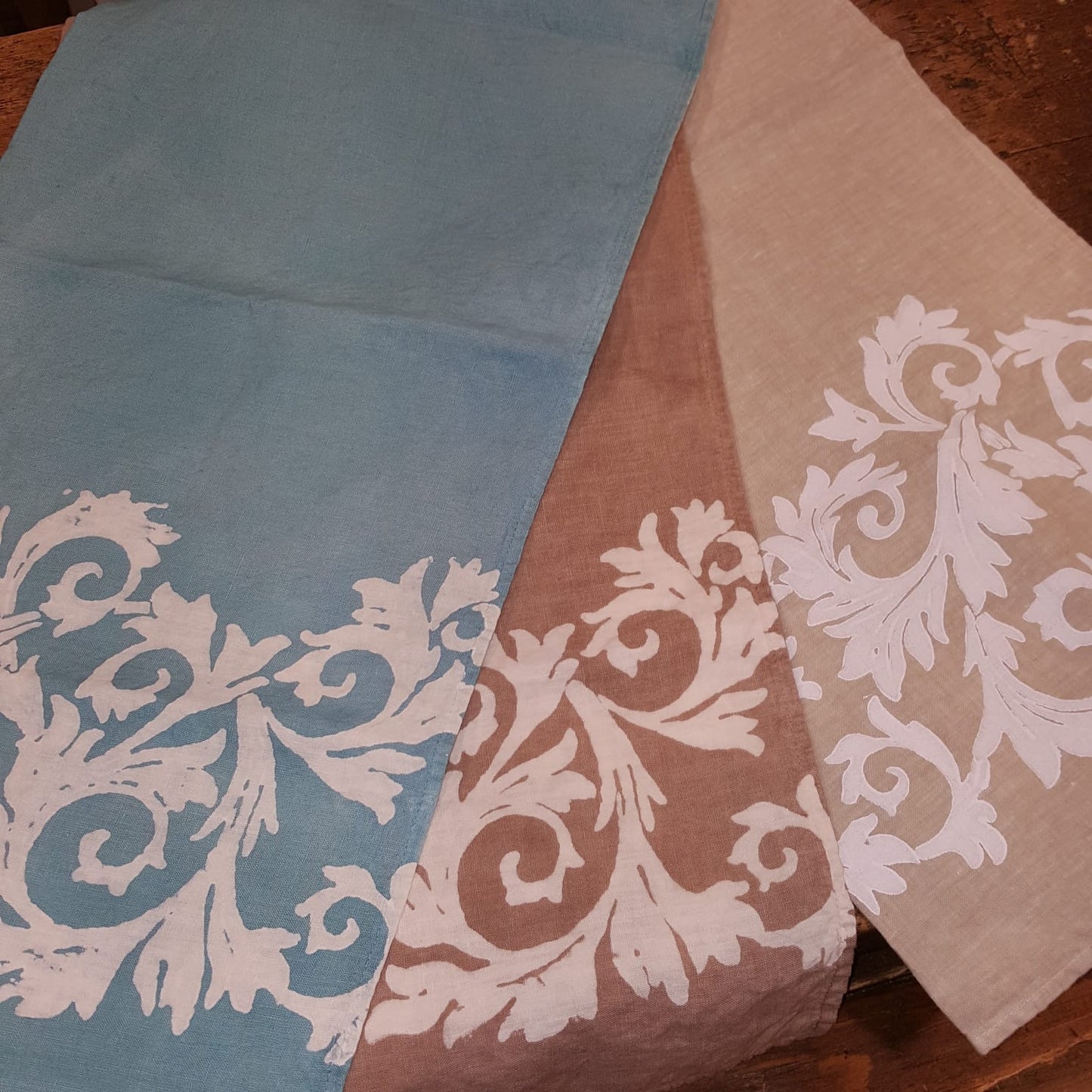 Placemat/Tea towel in natural Linen Acanto Collection