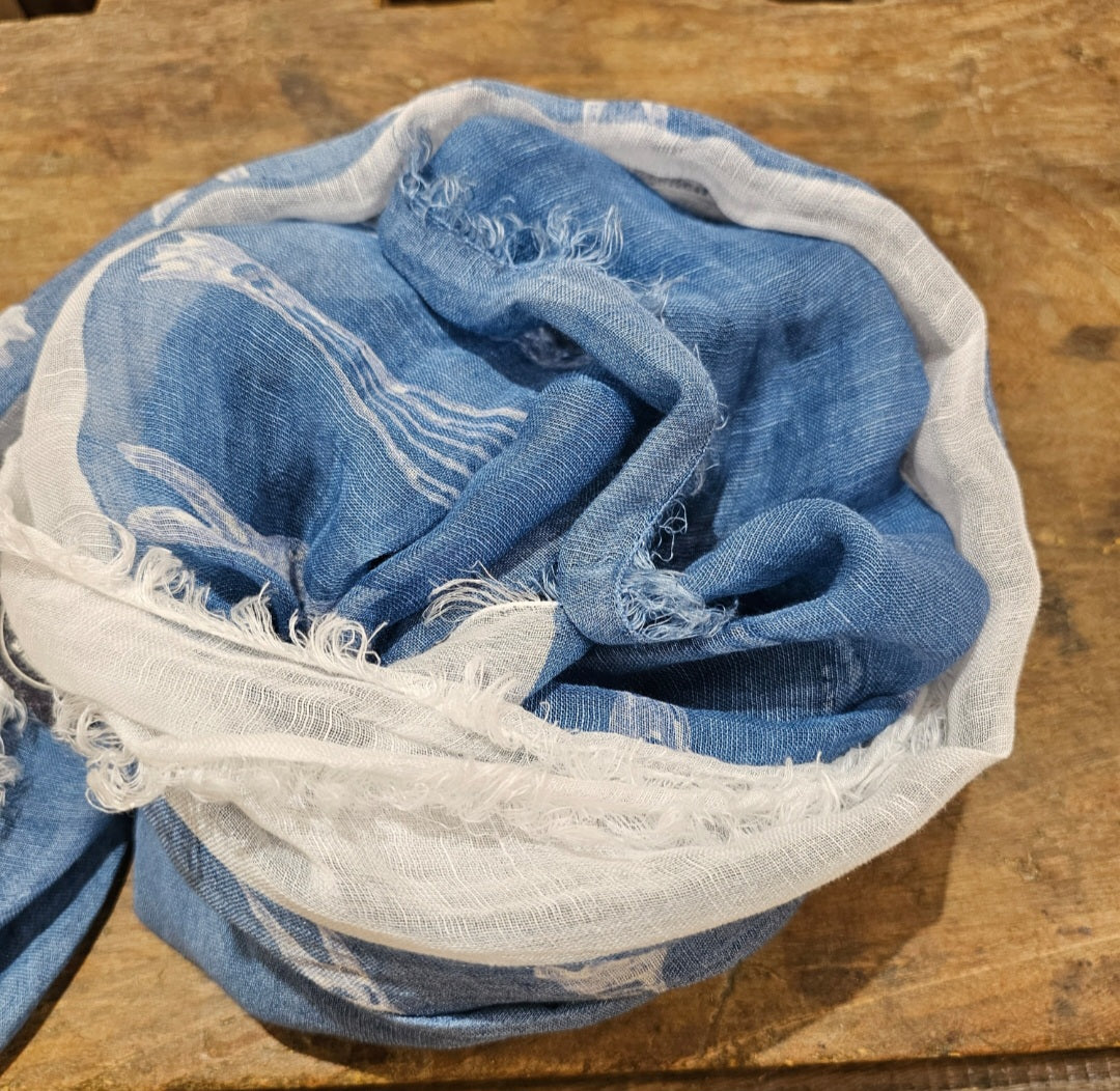 Pure linen scarf from the Panarea collection