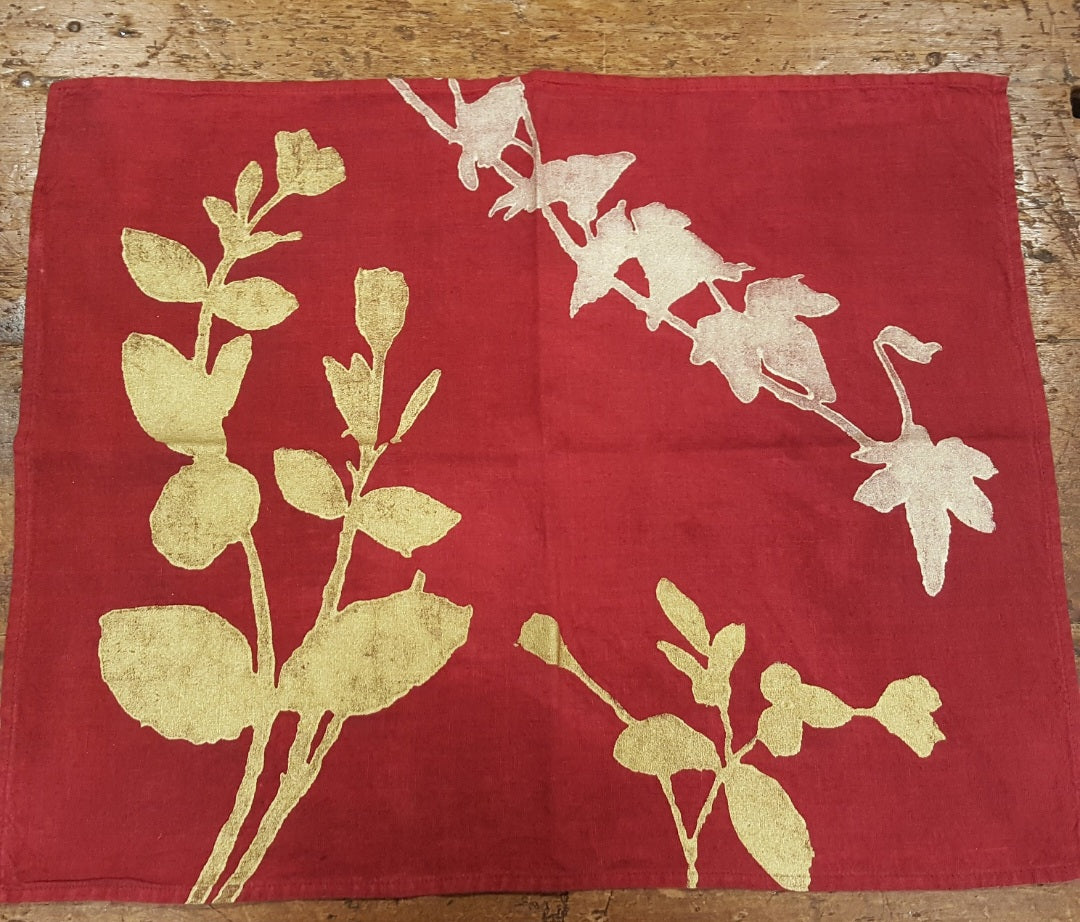 Napkins Green Garden Collection in pure Linen by Bertozzi