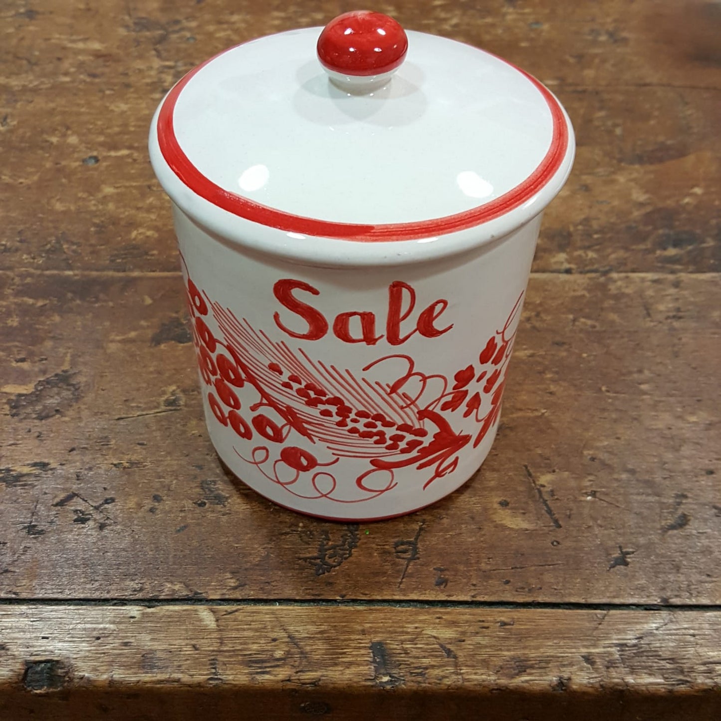 Ceramic salt jar
