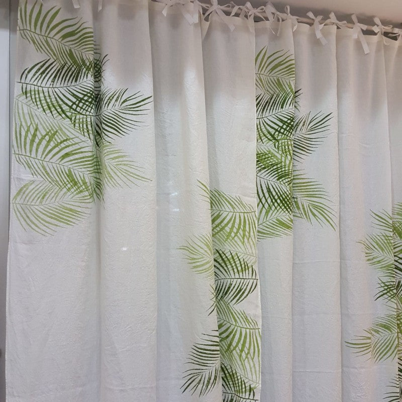 Palma Bertozzi print linen curtains for the home