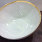 Bowl Porcelain centerpiece with gold edge
