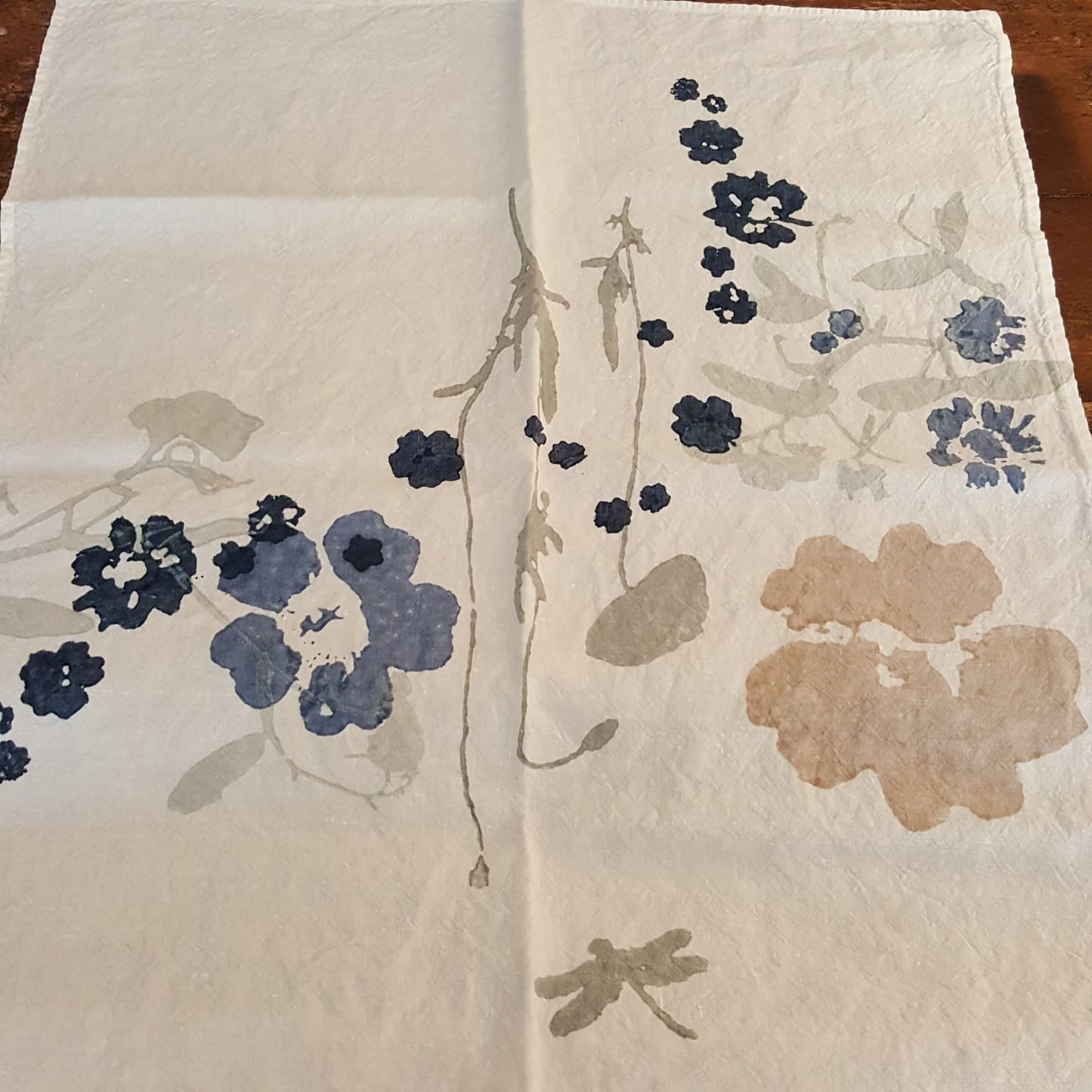 Placemat/Tea towel 100% Linen L'Heure Bleue Collection