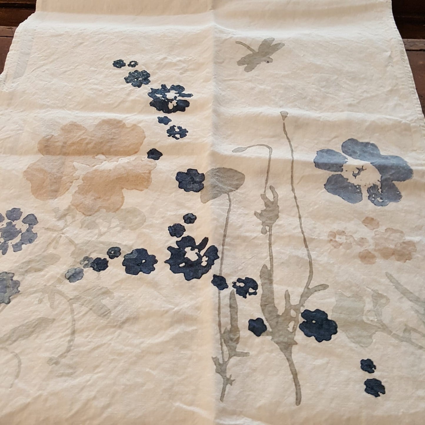 Table runner 100% Linen L'Heure Bleue Collection