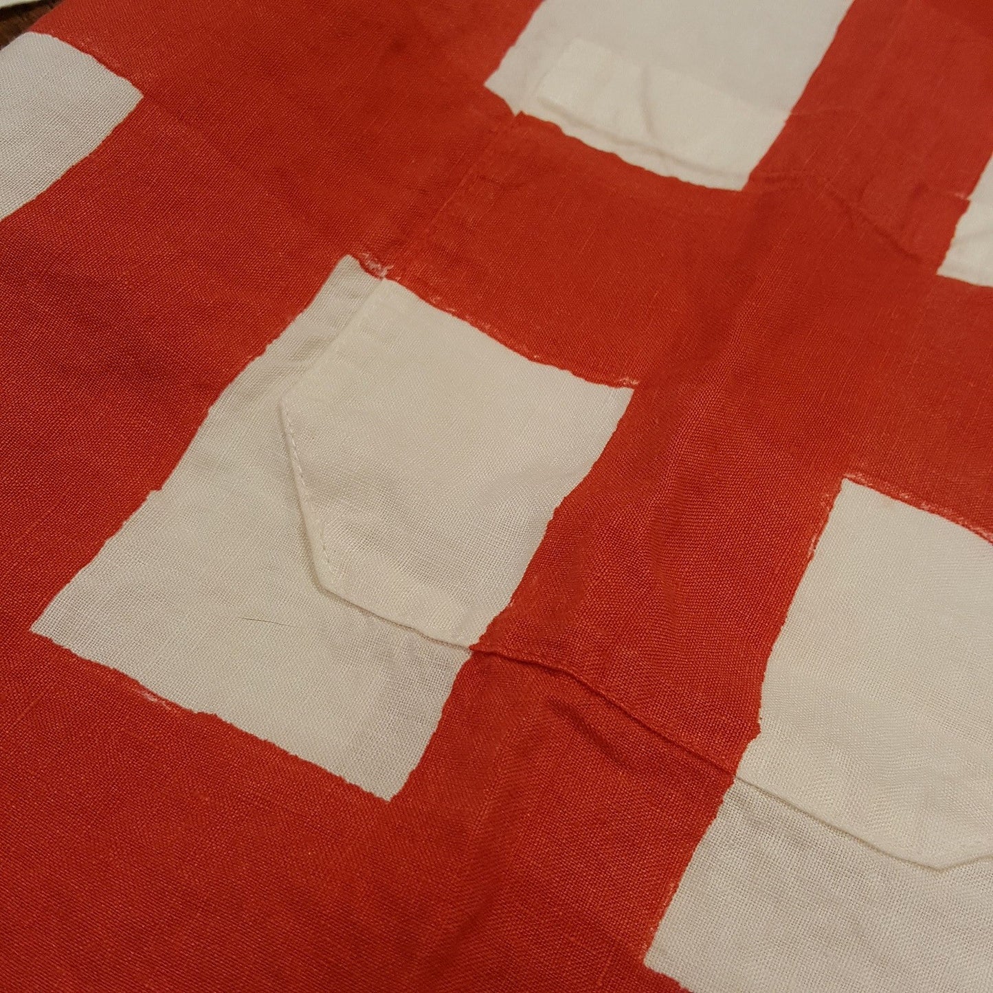 Table runner in Linen Checkered Collection