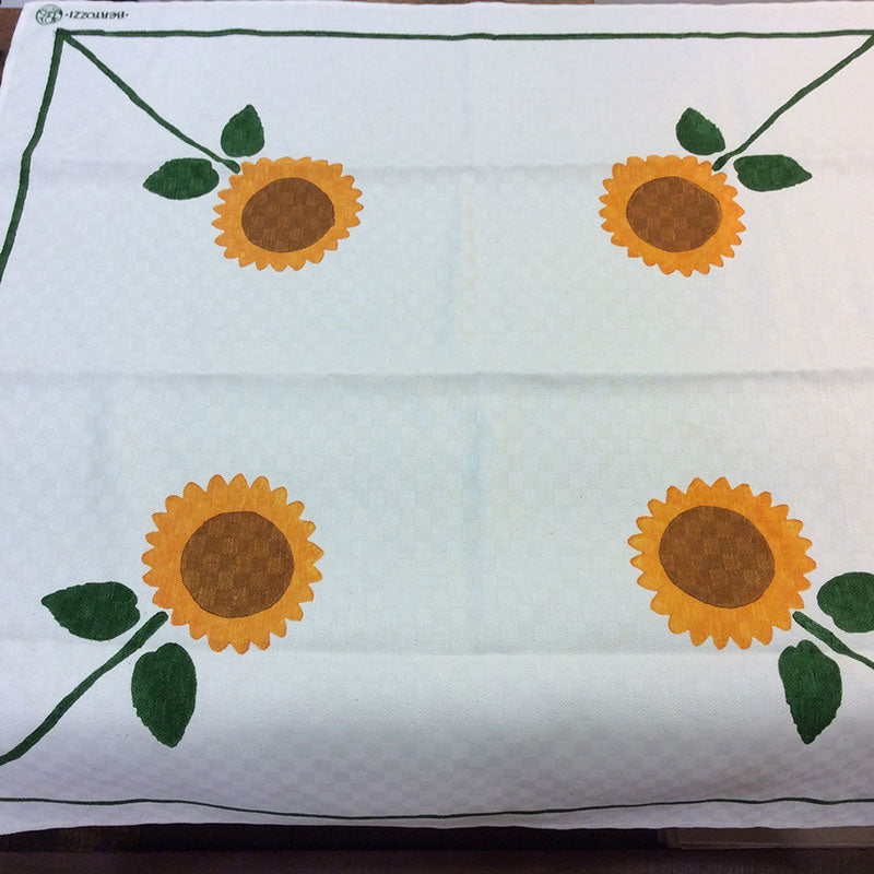 Table cover/square placemat Sunflowers Collection