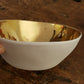 Full pure gold brushed porcelain bowl