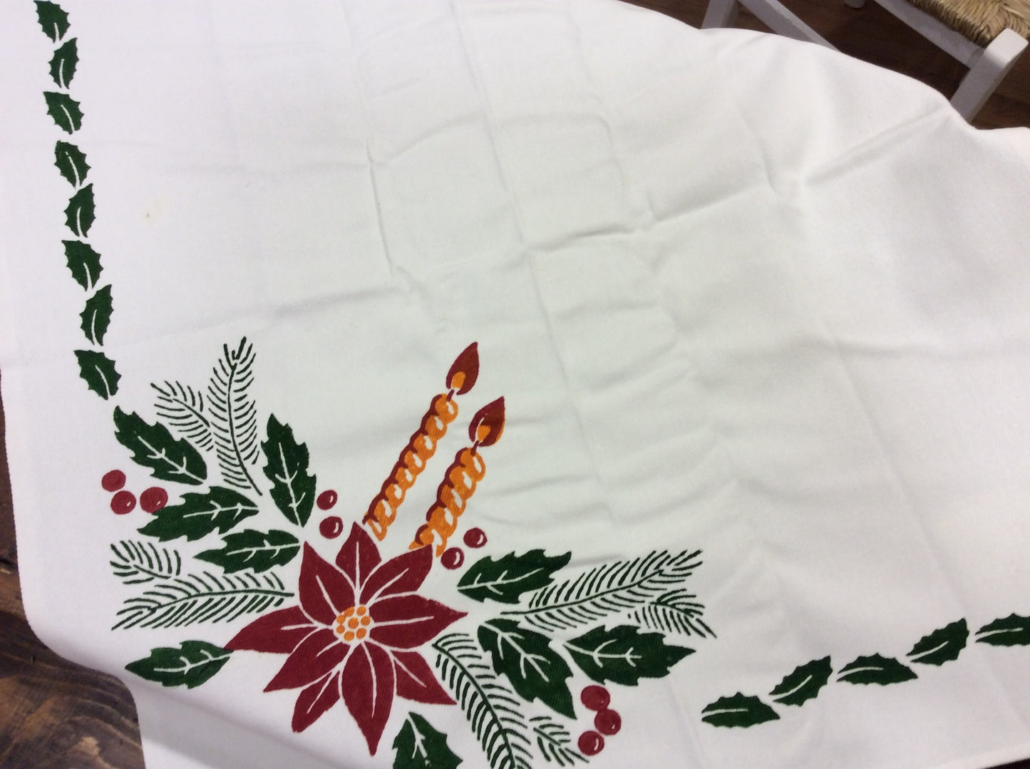 Christmas tea towels/placemats in linen blend
