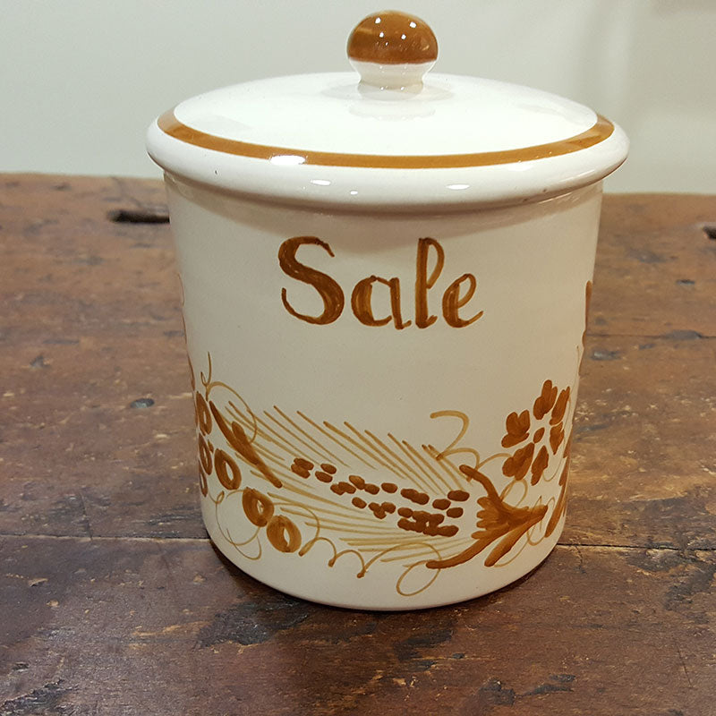 Ceramic salt jar