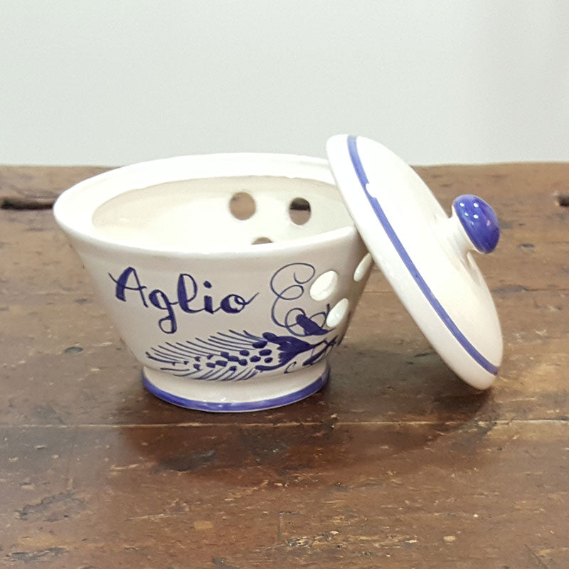 Ceramic garlic holder