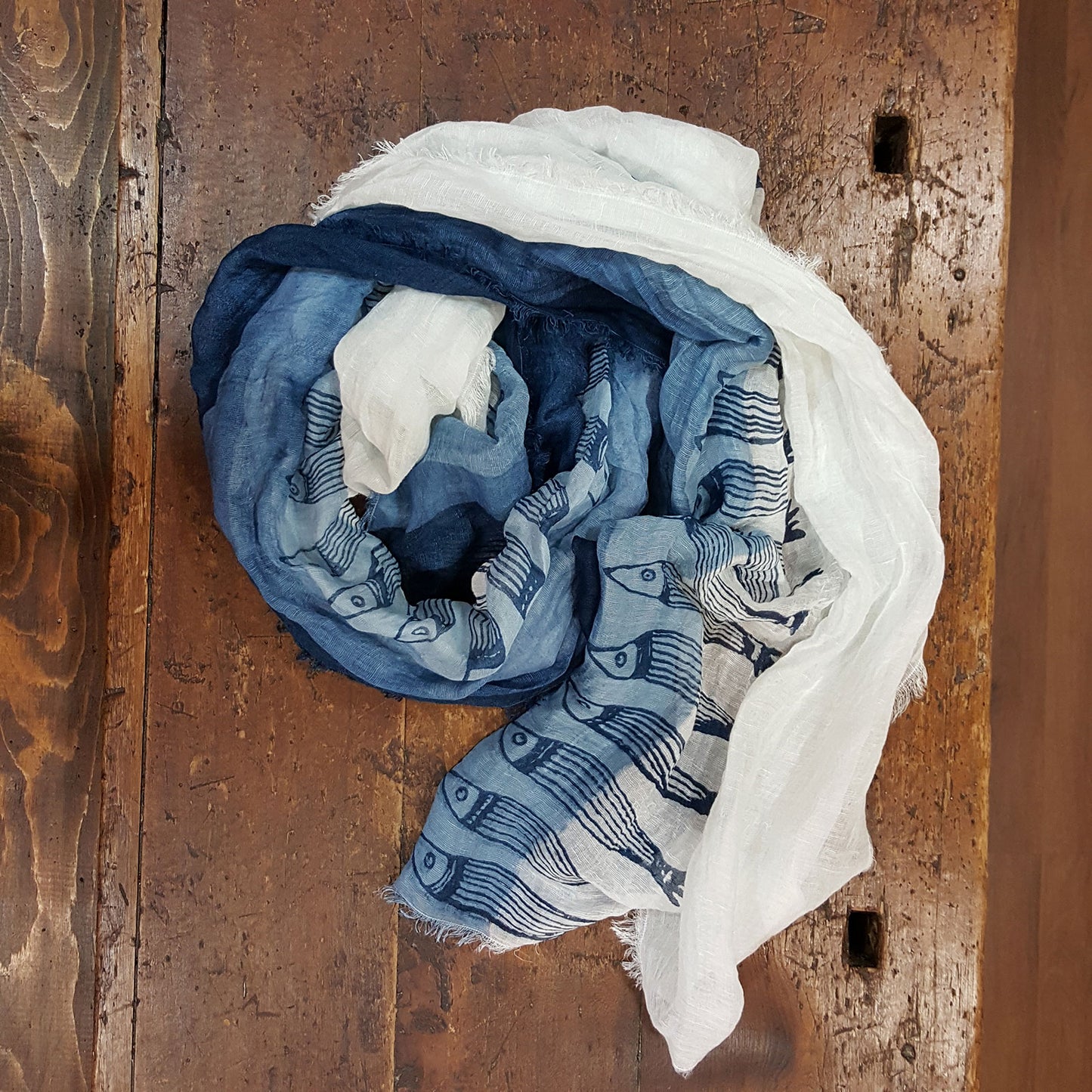 Pure linen scarf from the Panarea collection