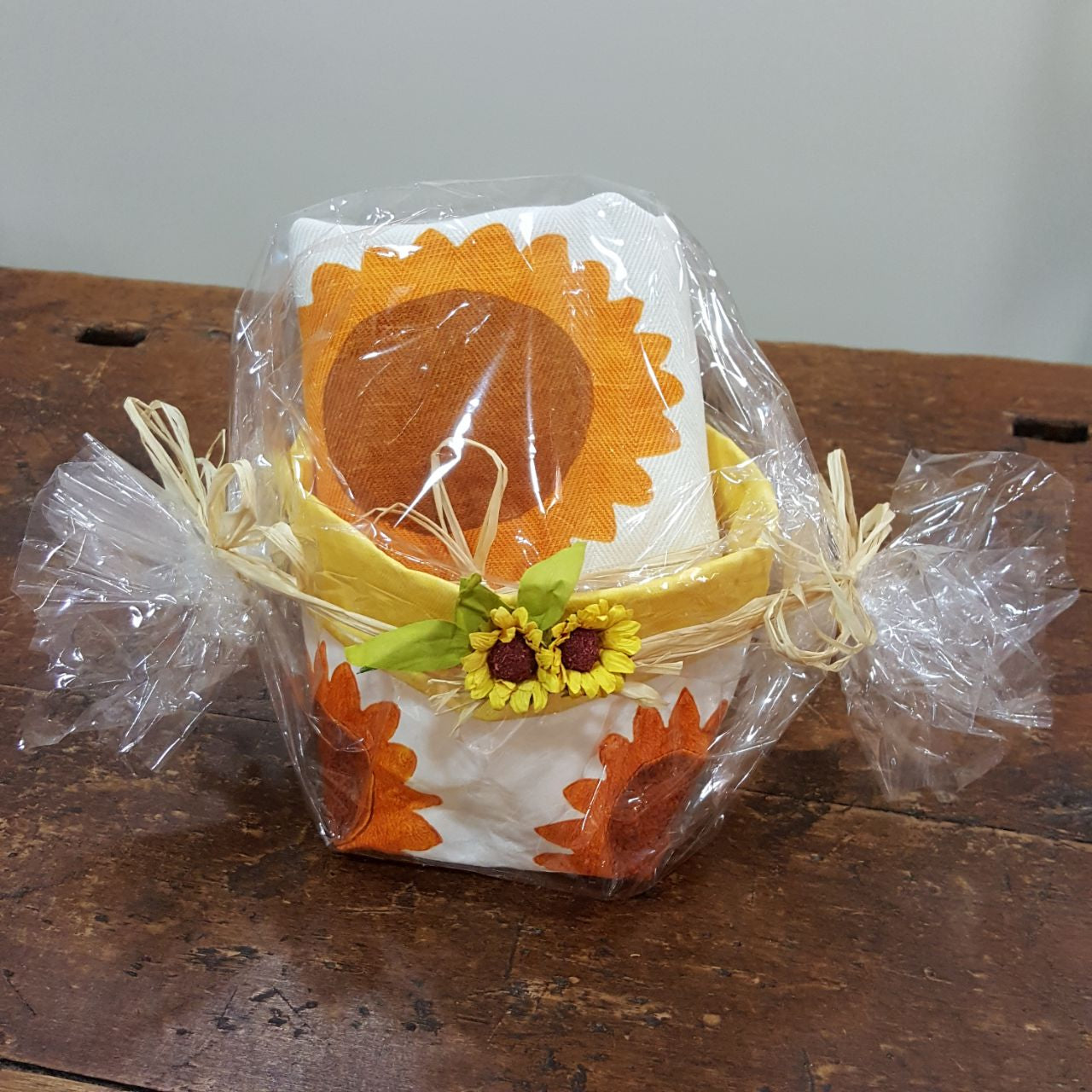 Confezione Regalo cestino porta pane e presine decorazione girasole –  Stampe Romagnole