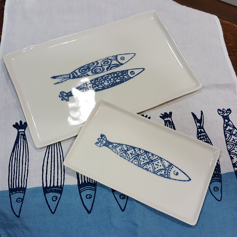 Porcelain tray panarea collection