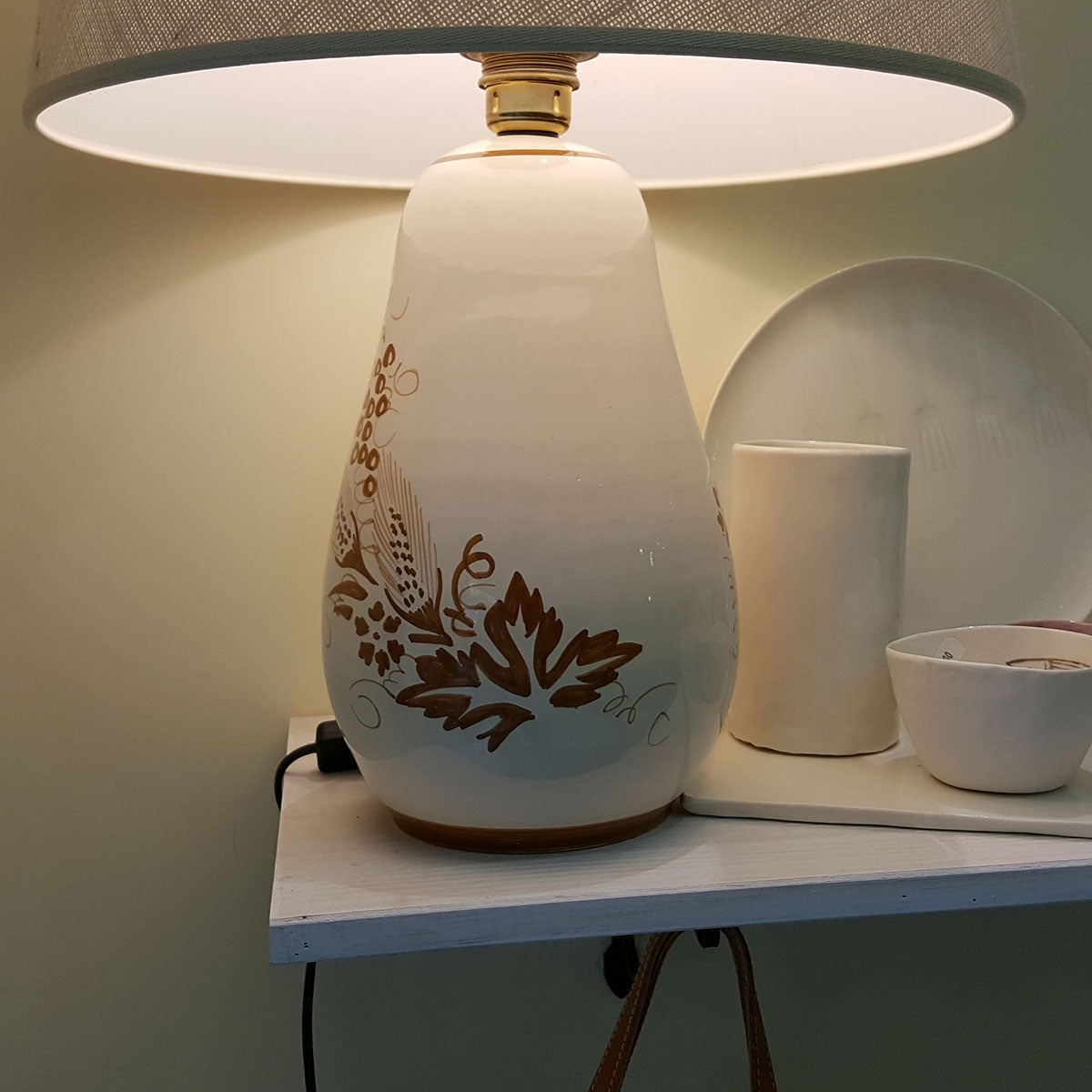 Table lamp with Romagna decorations