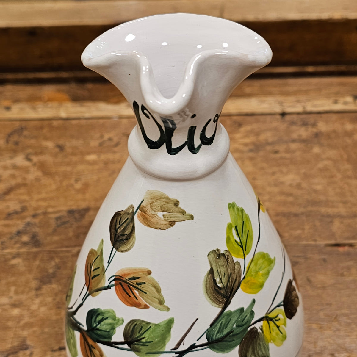 Oliera da tavola decorata a mano