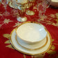 Pair of plates in pure gold porcelain