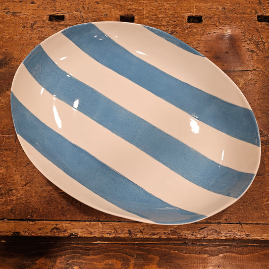 Piatto da portata/centro tavola In porcellana Collezione Stripe/Righe