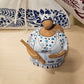 Azdore romagnole giganti in ceramica decorata a mano