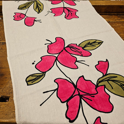 Runner 100% Lino Collezione Bouganville Pop