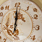 Ceramic clock decorated with Romagna prints