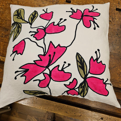 Copri cuscino/Federa in lino Collezione Bouganville