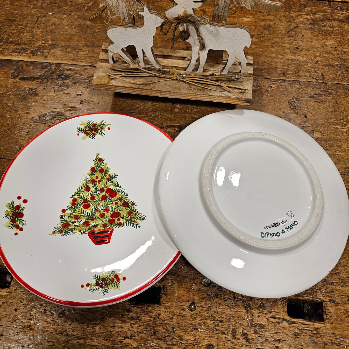Piattini in ceramica Natalizi