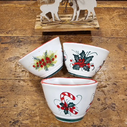 Ciotoline in ceramica Natalizie