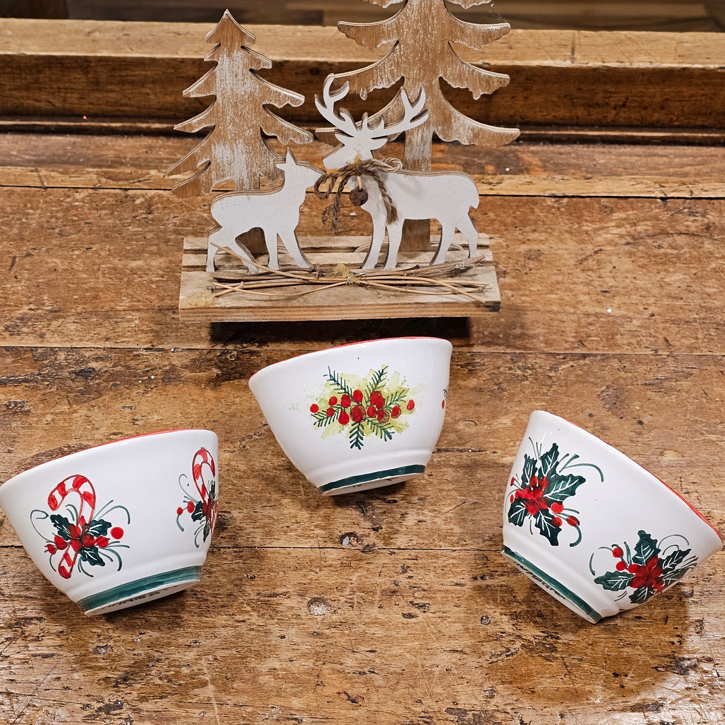 Ciotoline in ceramica Natalizie