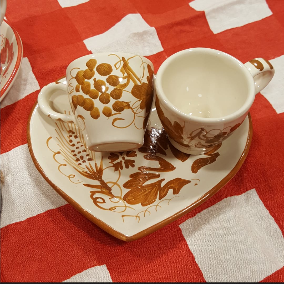 Servizio da caffè Tete a Tete cuore