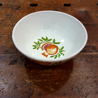 Ceramic salad bowl with pomegranate decoration