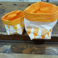 Bread basket in washable paper decorated with forks
