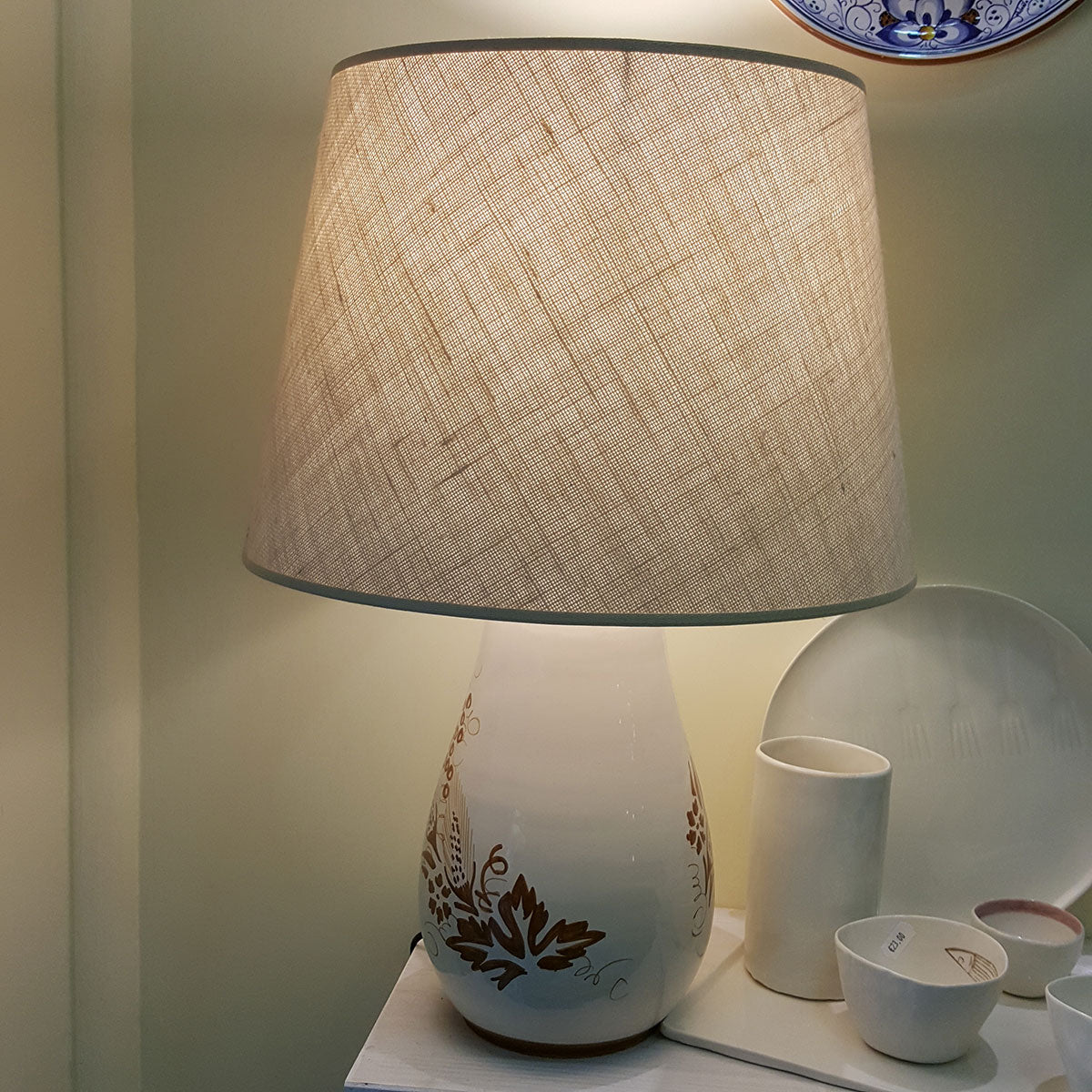 Table lamp with Romagna decorations