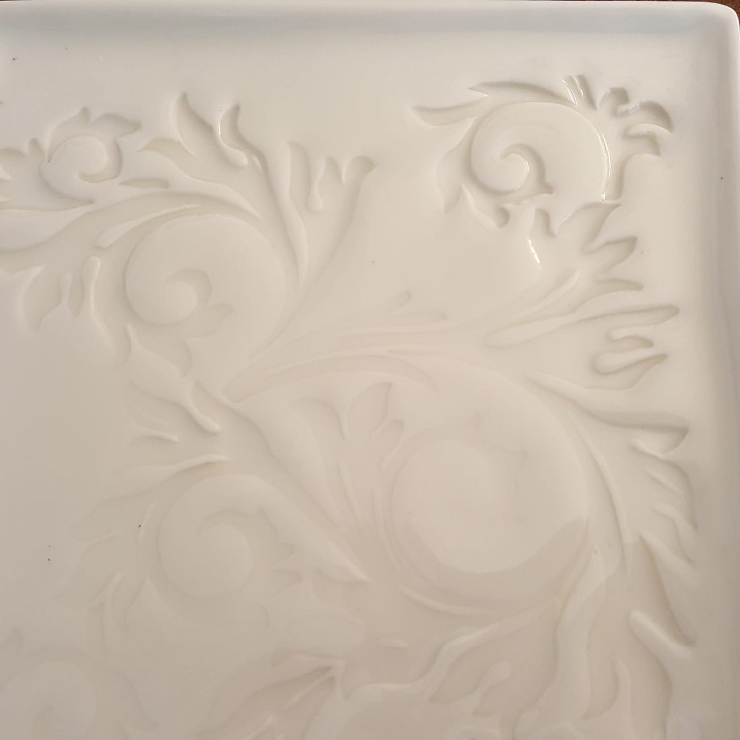 Porcelain tray Acanto Collection made in Italy
