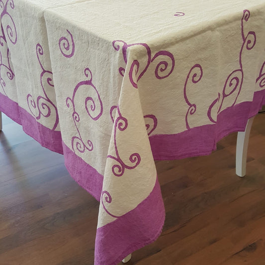 Linen tablecloth Bordo and Ricci Collection