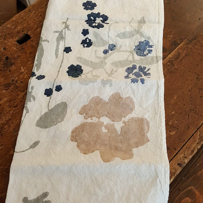 Placemat/Tea towel 100% Linen L'Heure Bleue Collection