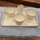 Porcelain coffee service with tray and milk jug