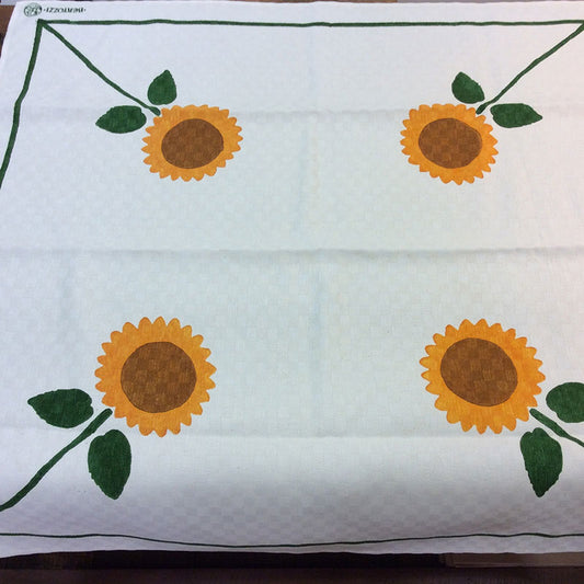 Table cover/square placemat Sunflowers Collection