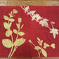 Underplate in natural Linen Red Garden Collection
