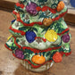 Albero di Natale in ceramica decorato a mano