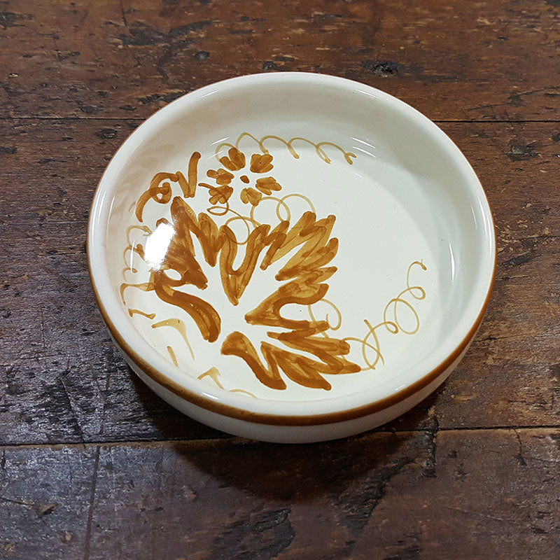 Hand painted ceramic drip tray