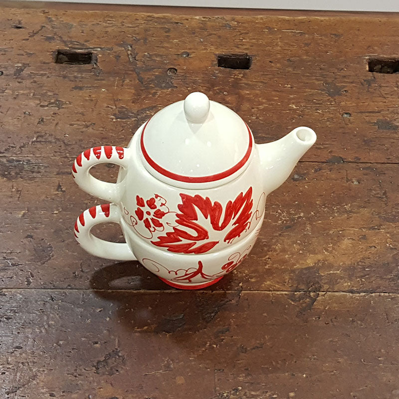 Teiera con tazza in ceramica – Stampe Romagnole