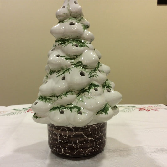 White ceramic Christmas tree