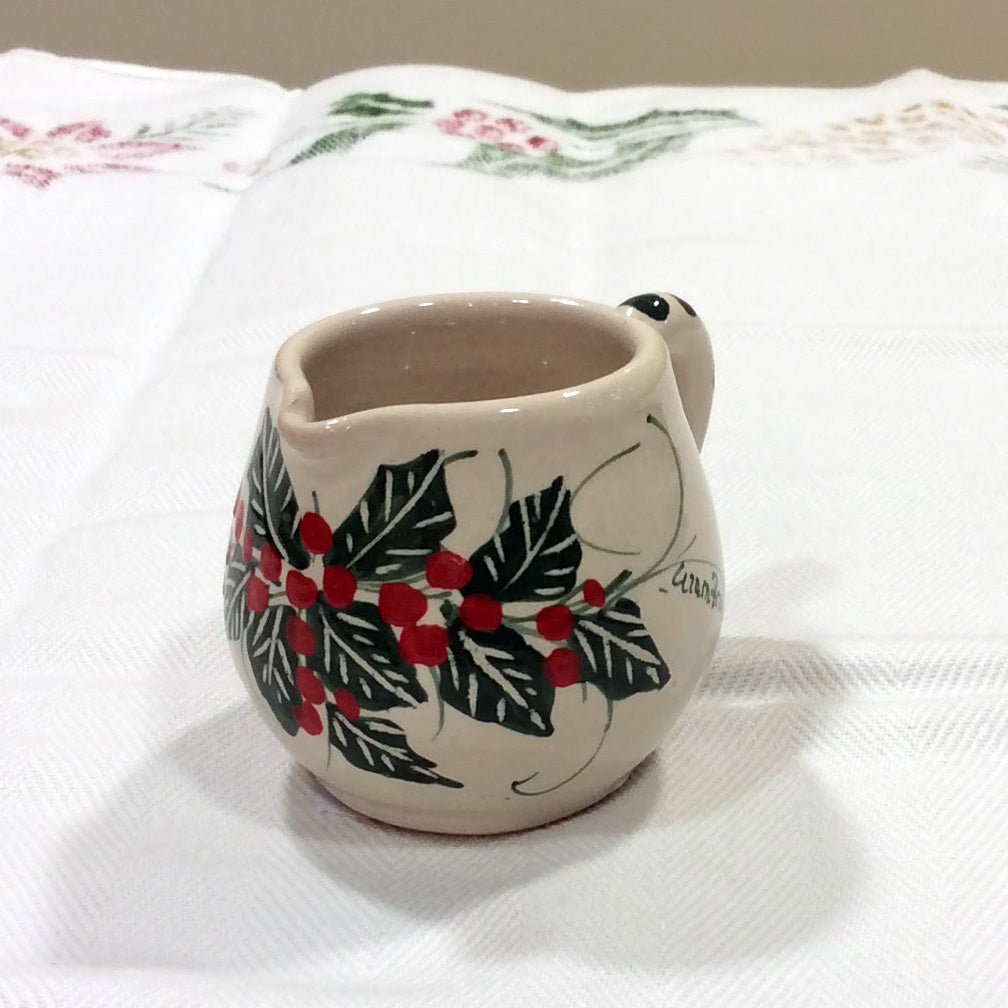 Ceramic Christmas milk jug
