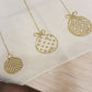 Placemat / table cover Christmas gold decoration