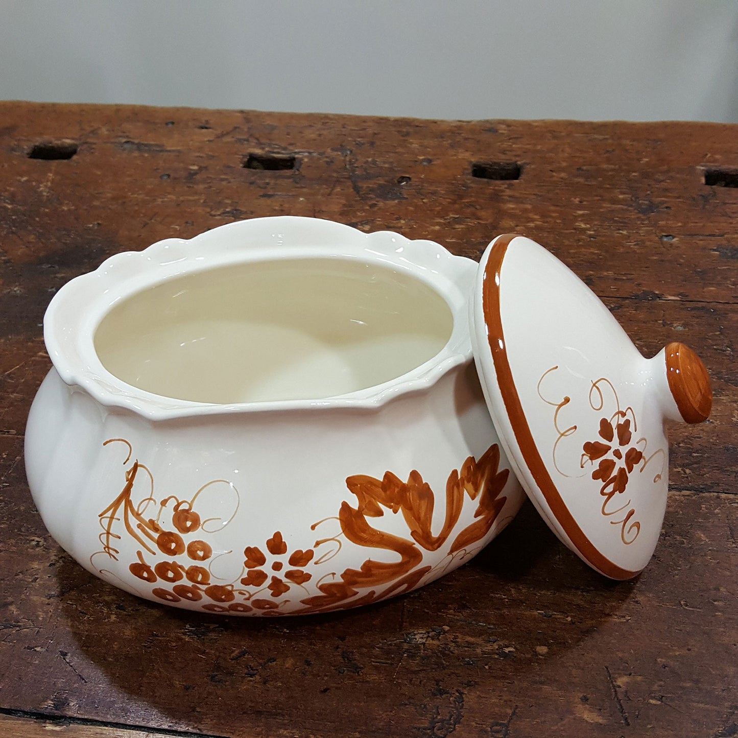 Biscottiera in ceramica Collezione Romagnola