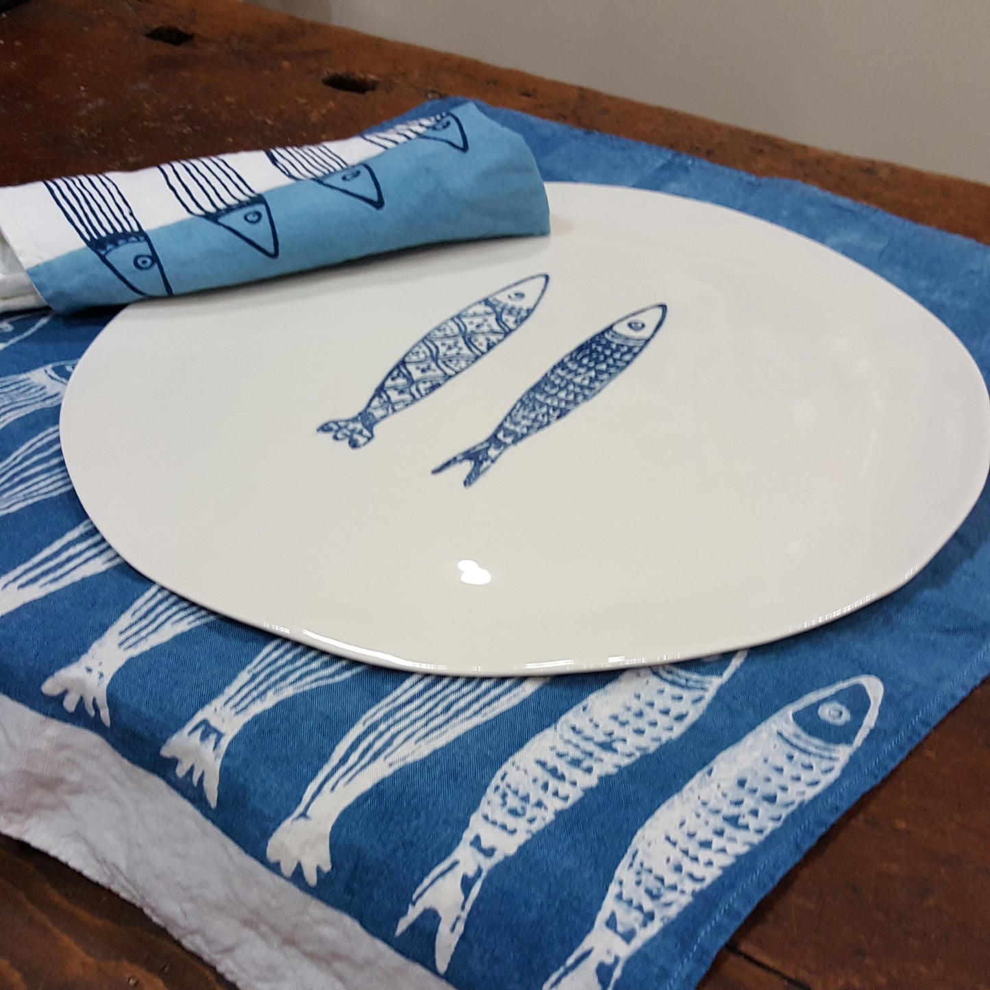 Round tray in Panarea porcelain