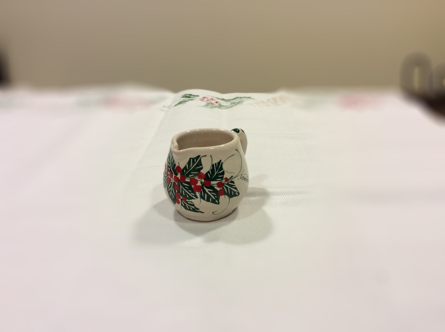Ceramic Christmas milk jug